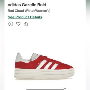 Adidas Gazelle Bold - Red Cloud White